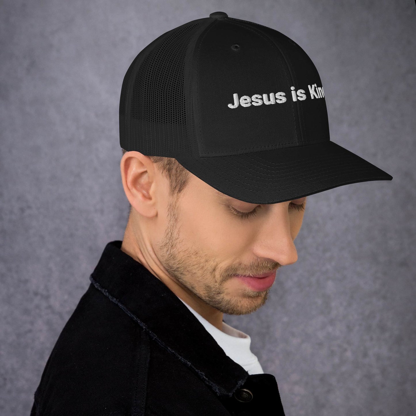 : Lightweight trucker cap with a durable front panel and ventilated mesh back.