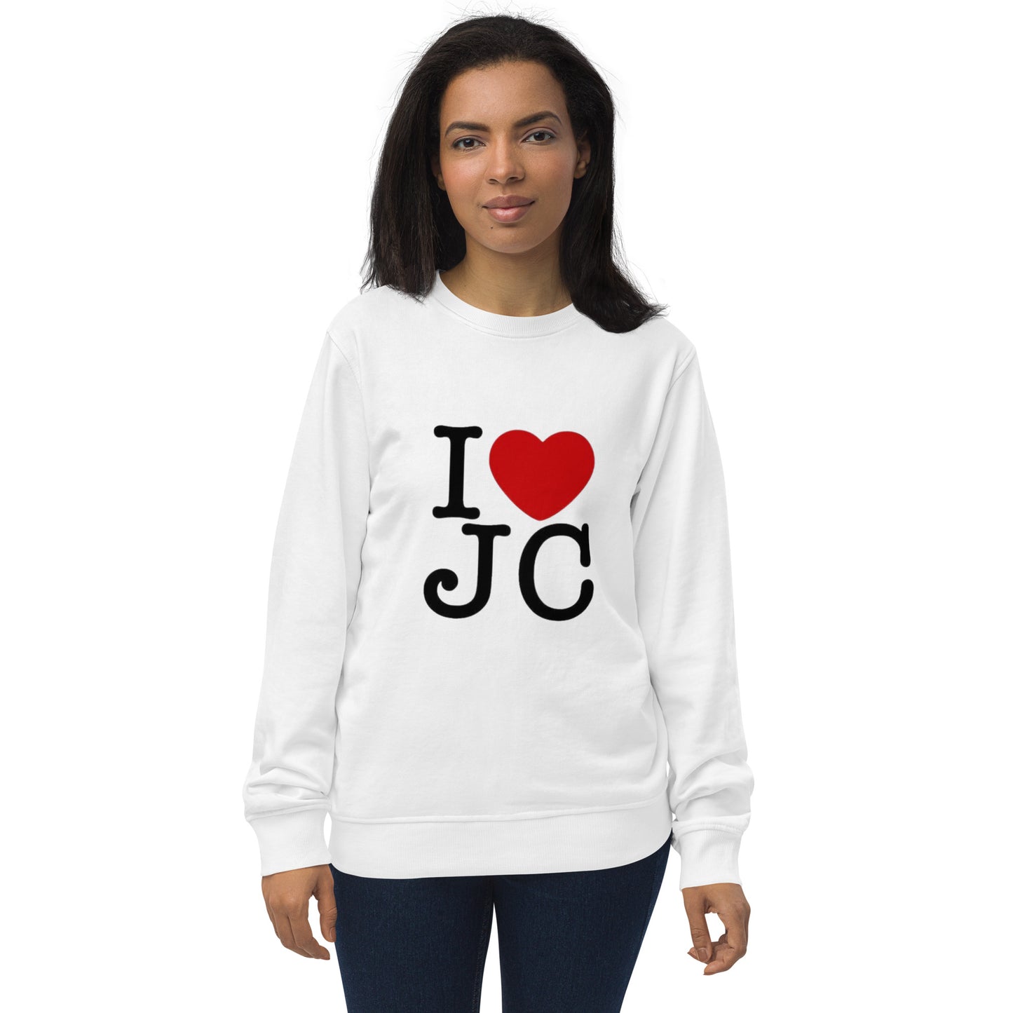 "Green vibes only: Eco-conscious unisex sweatshirt made from organic cotton