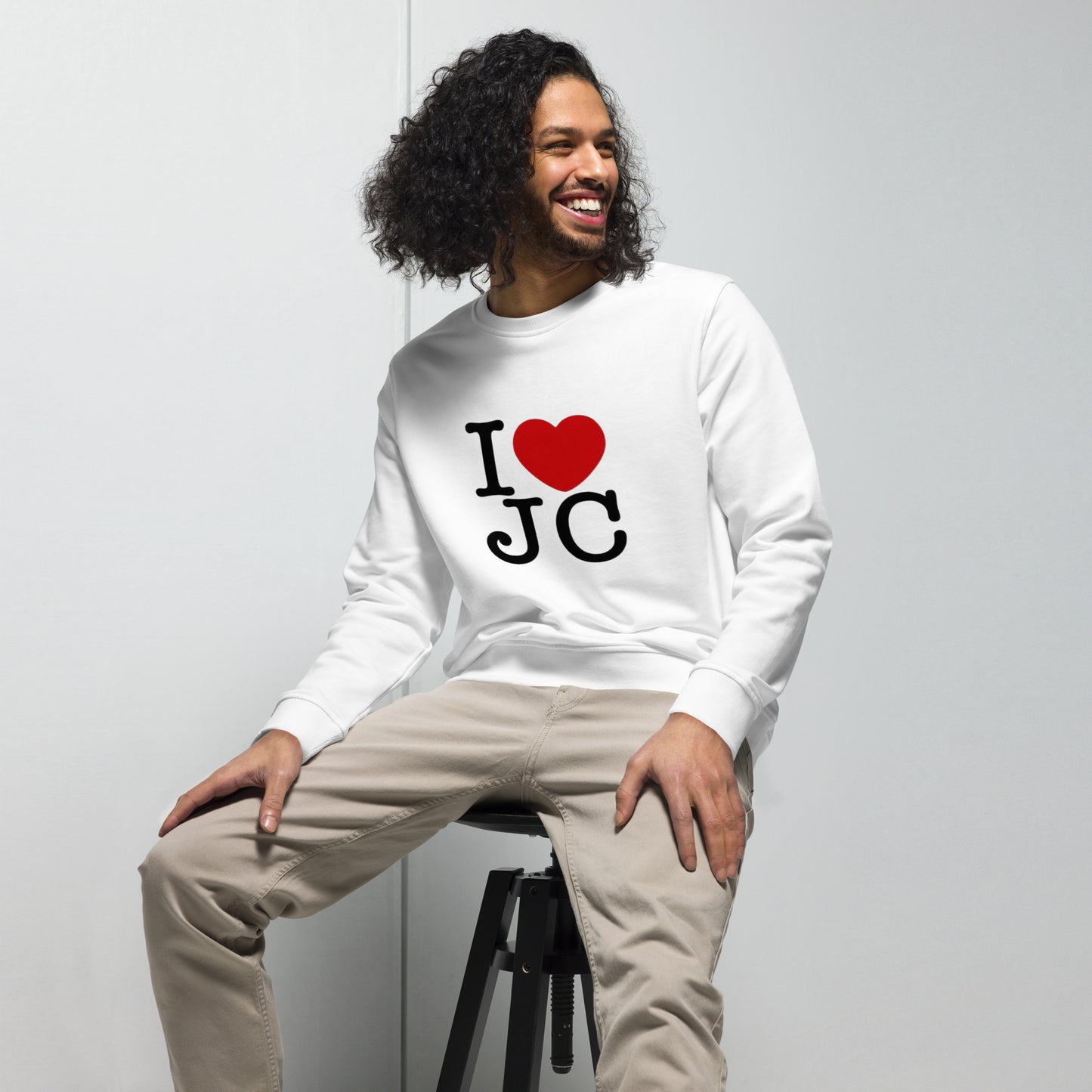 "Organic pullover sweatshirt with a soft touch, designed for eco-conscious individuals.