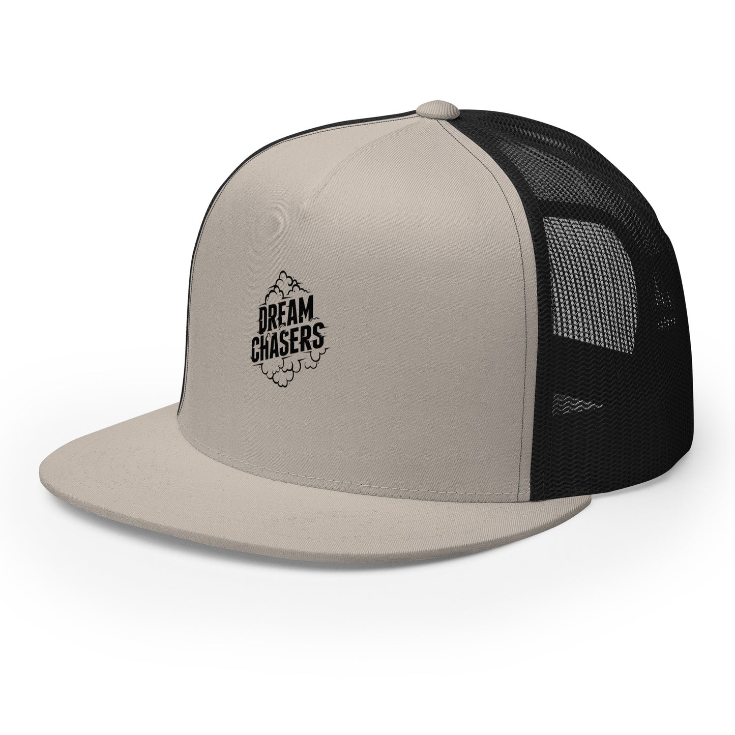 A high-quality trucker cap with a breathable mesh back.