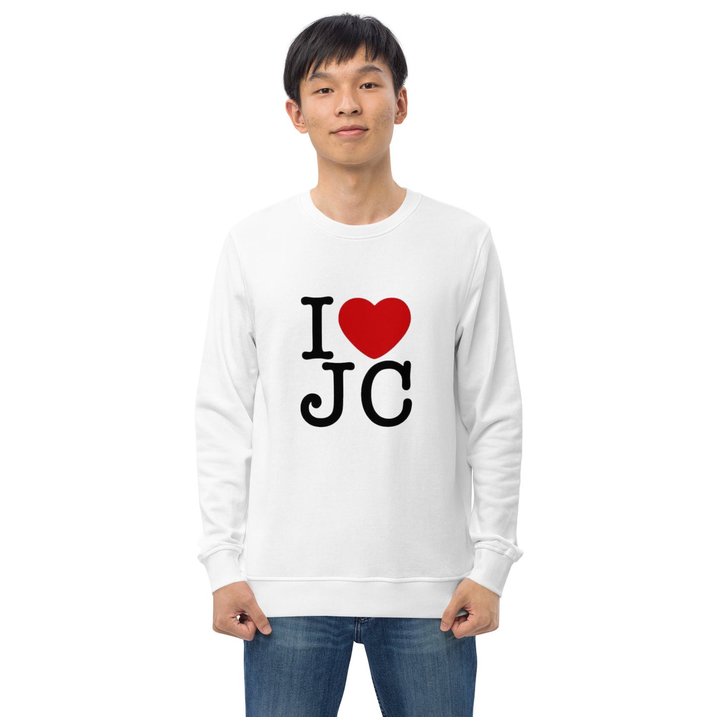 "Unisex sweatshirt made from sustainably sourced organic cotton for ultimate softness."