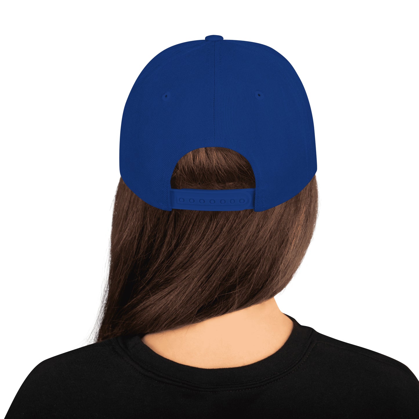 "Snapback cap designed for hiking, biking, and outdoor exploration."
