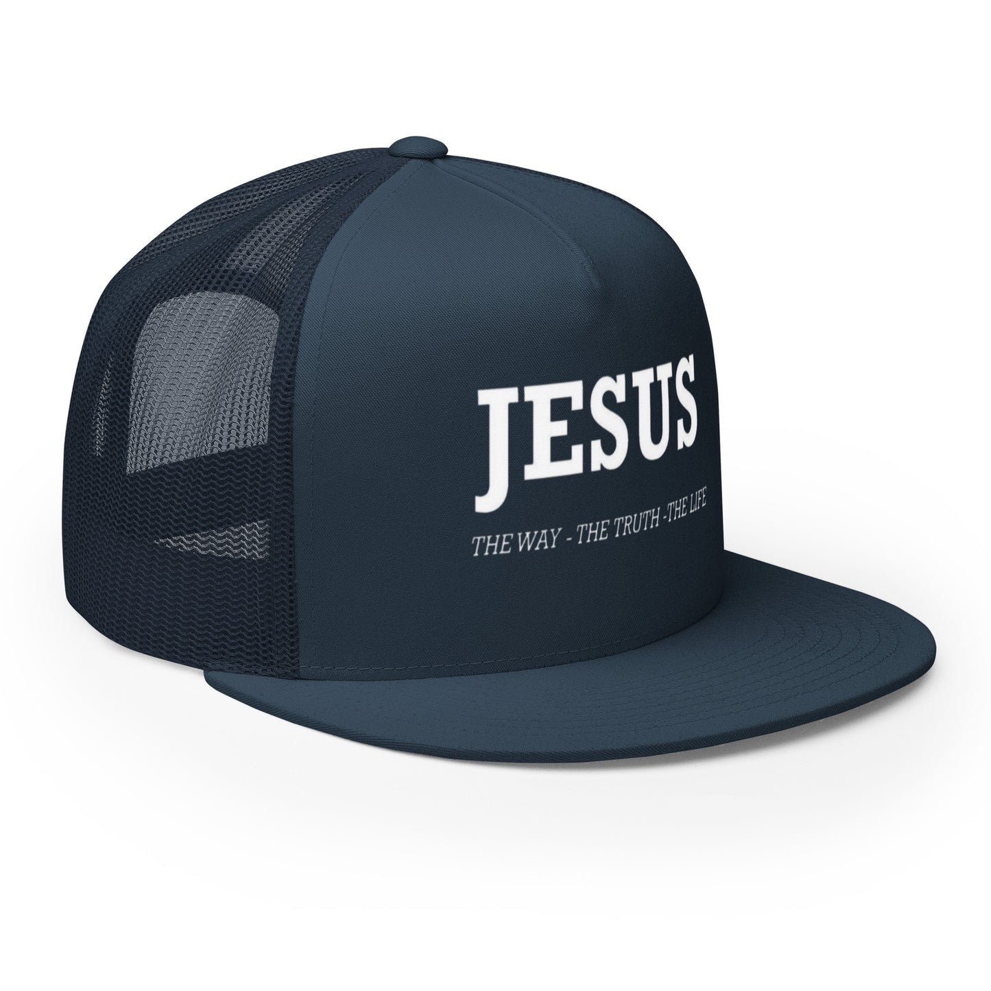 "Snapback trucker cap with vintage mesh panels for breathability