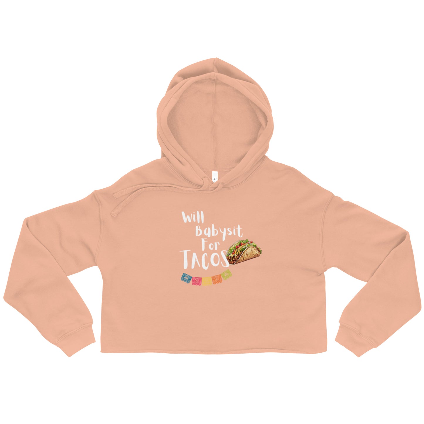 A cozy oversized crop hoodie with a relaxed and trendy design