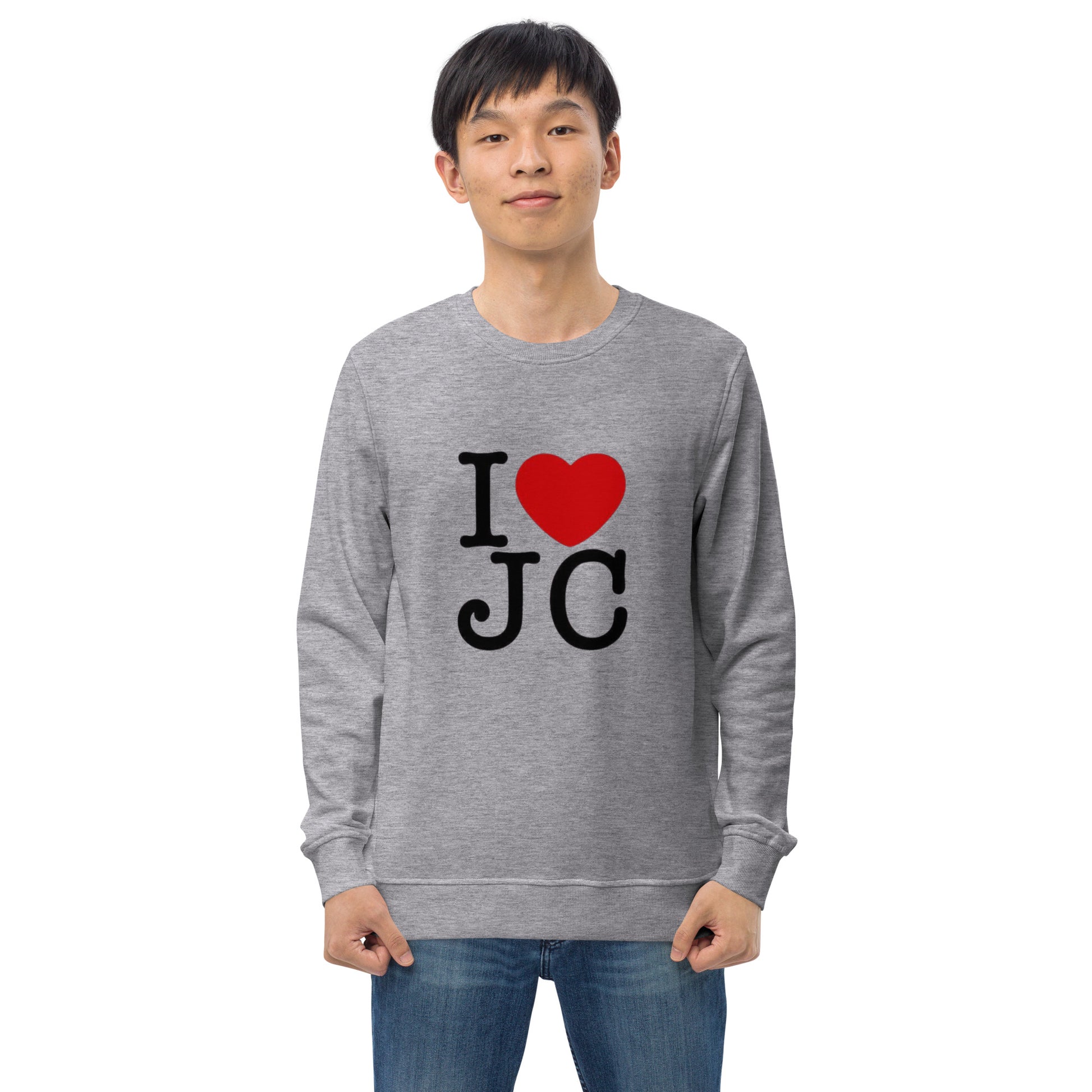 "Clean design unisex sweatshirt made from 100% organic cotton