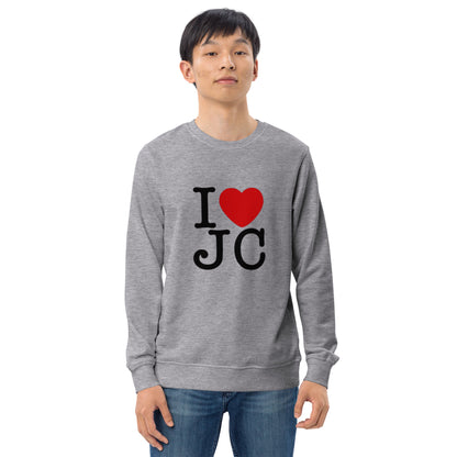 "Stylish unisex sweatshirt made from eco-friendly, organic cotton fabric."
