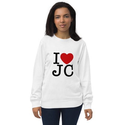 "Green vibes only: Eco-conscious unisex sweatshirt made from organic cotton