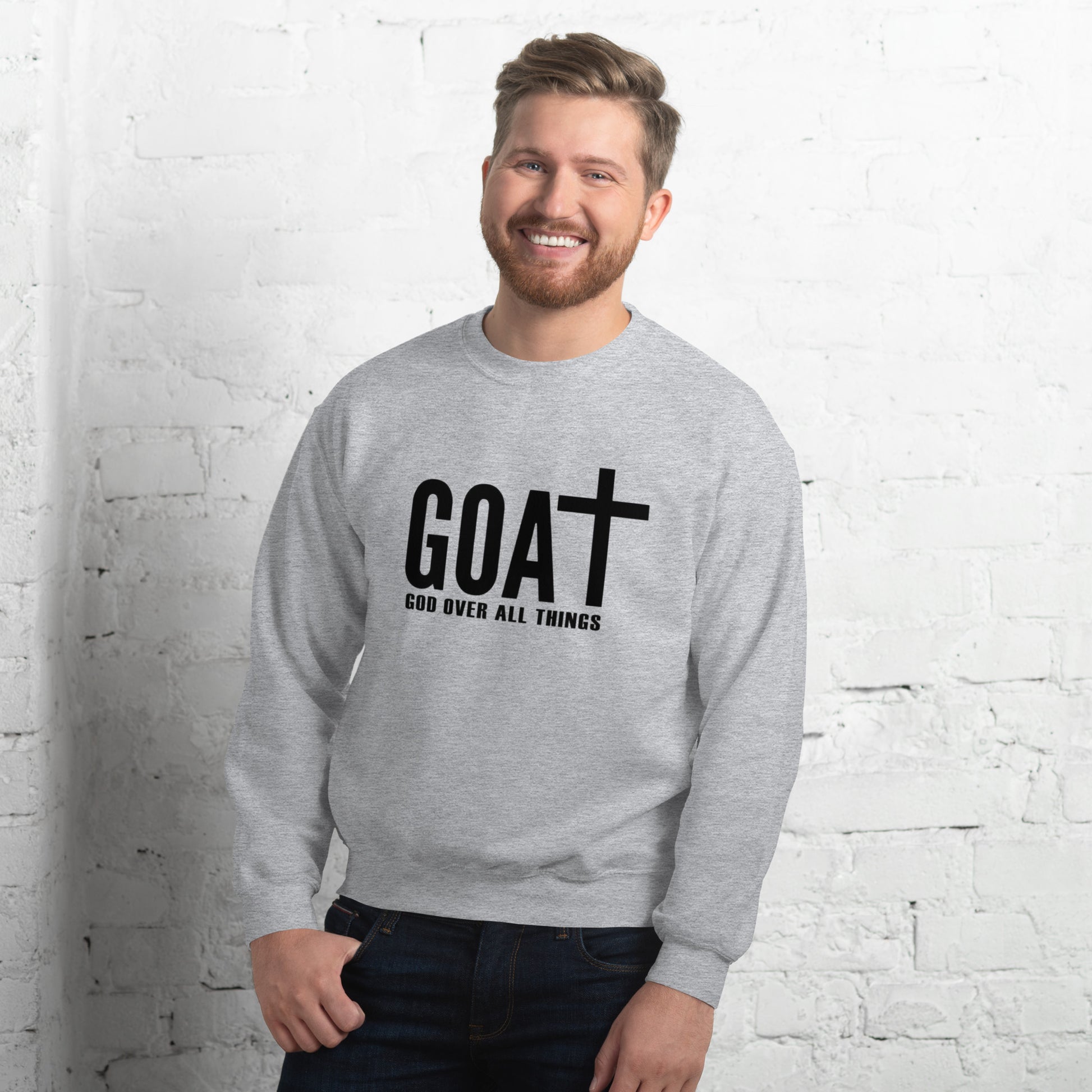 "Modern unisex crewneck sweatshirt combining street style and comfort