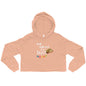  A cozy oversized crop hoodie with a relaxed and trendy design